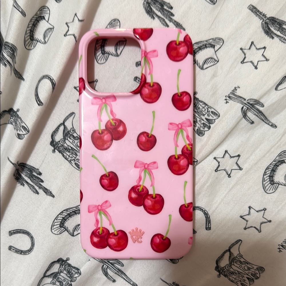 Velvet Caviar Cherry Delight Pink Phone Case